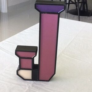 Geometric Stained Glass Decor